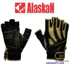 Перчатки беспалые Alaskan AGWK-03 размер M цвет черный/бежевый